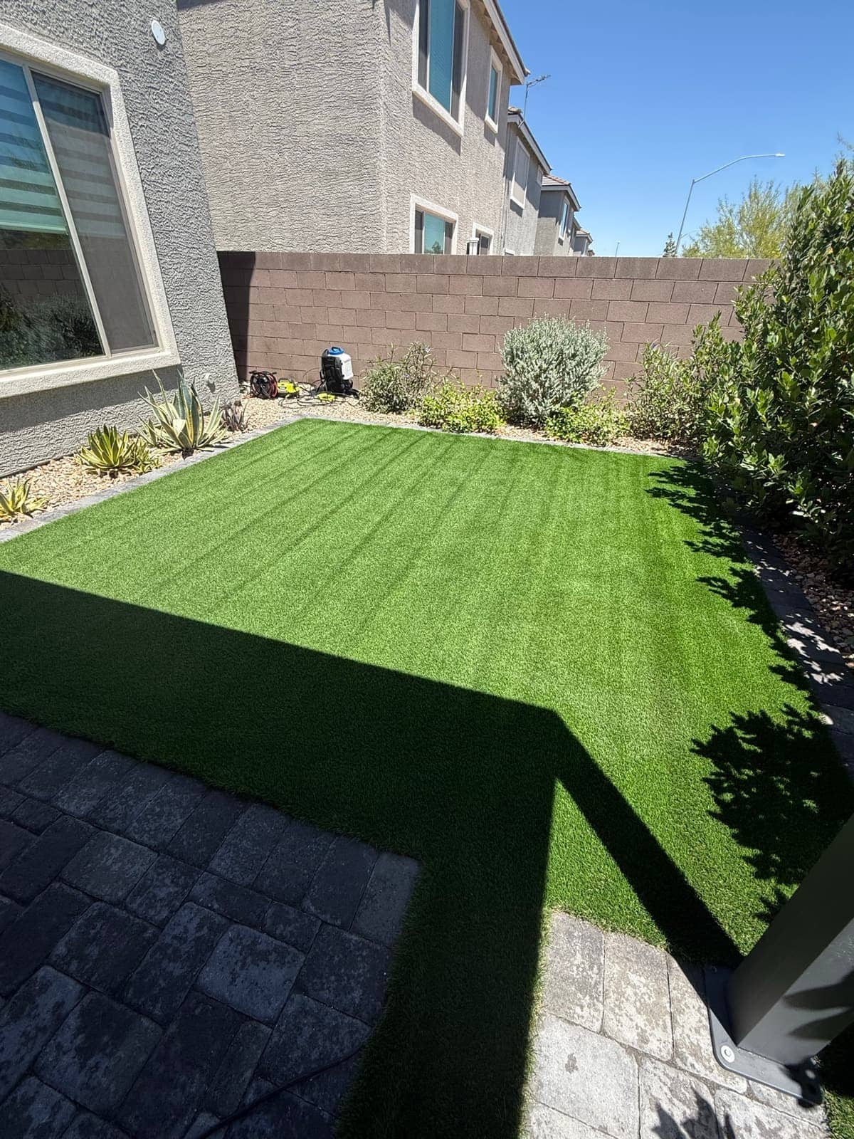 Turf Medic cleaned turf, Las Vegas valley